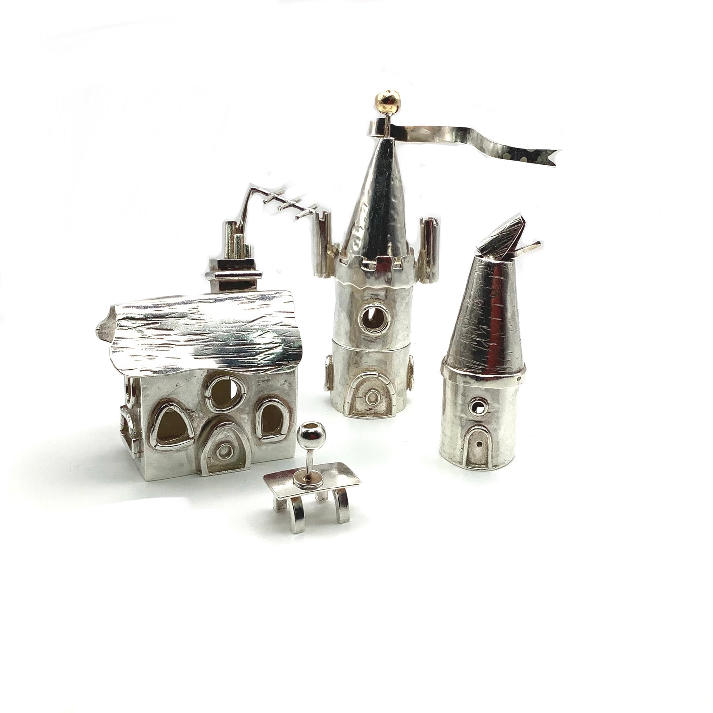 Sterling silver oast house