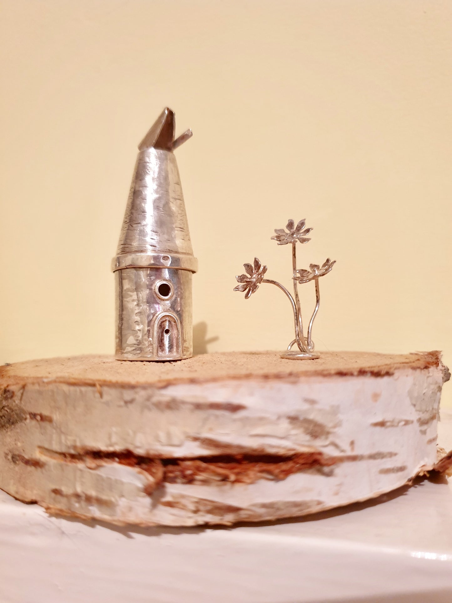 Sterling silver oast house