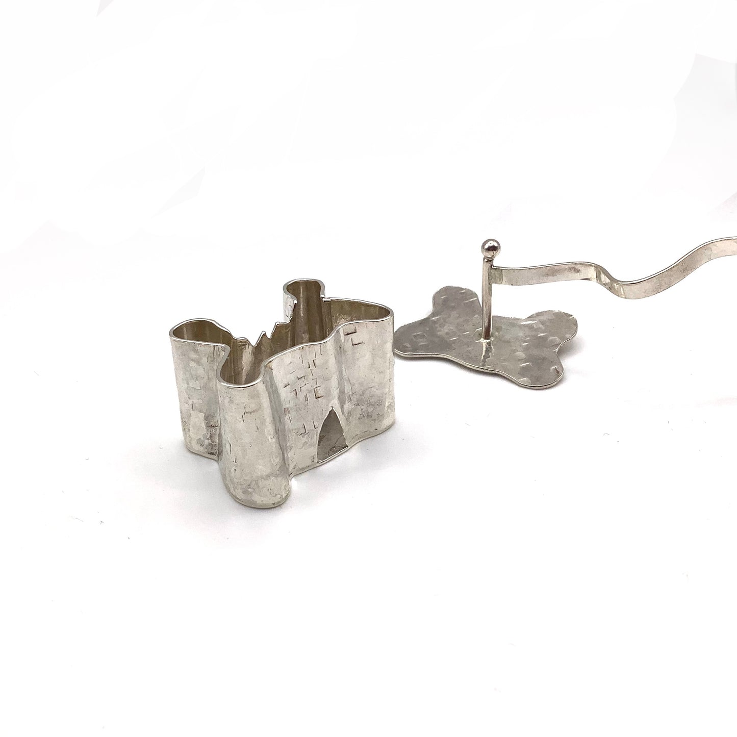 Sterling silver Tonbridge castle christening box